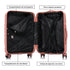 Juego de maletas PP Rígida 3 piezas|Maleta Cabina 55cm|Maleta Mediana 65cm Expandible |Maleta Grande 75cm Expandible |Bass Rosa Dorado