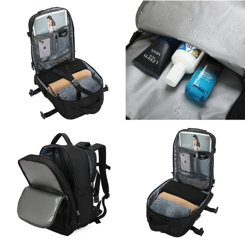 Raykong Mochila de cabina Ryanair 40x20x25cm (20L) Negro