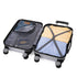 Maleta Cabina ABS 55x40x20cm 44L - 20 Pulgadas Plateada - Marina