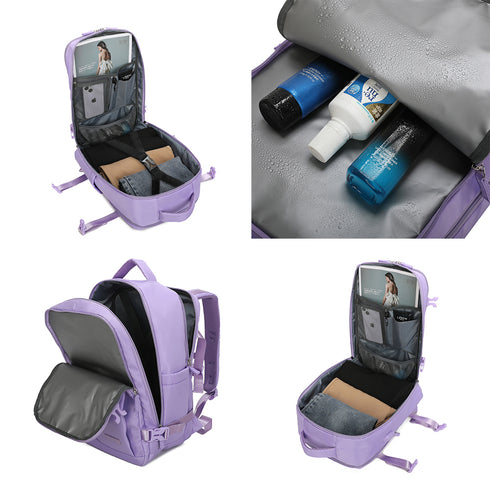 Raykong Mochila de cabina Ryanair 40x20x25cm (20L) Morado