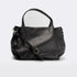 Bolso de mano de piel estilo saco para mujer negro Stefy