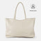 Bolso shopper para mujer de piel para personalizar beige Luna