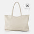 Bolso shopper para mujer de piel para personalizar beige Luna