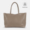 Bolso shopper para mujer de piel para personalizar khaki Luna