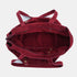 Bolso shopper para mujer de piel para personalizar con tachuelas rojo vino Alexandra