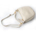 Bolso bandolera de piel para mujer con asa corta beige Noa