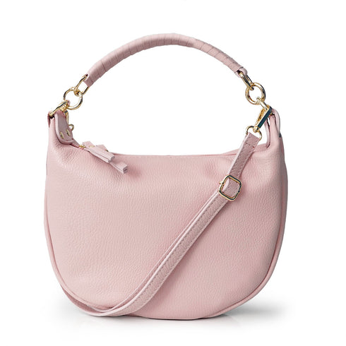 Bolso bandolera de piel para mujer con asa corta Nude Noa