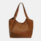 Bolso shopper mujer piel grande Alina (Marrón)