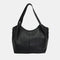 Bolso shopper mujer piel grande Alina (Negro)