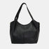 Bolso shopper mujer piel grande Alina (Negro)