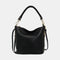 Bolso Hobo de Piel Mediano para Mujer – Carissa (Negro)
