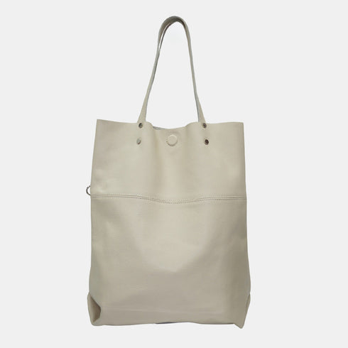Bolso Shopper Grande de Piel para Mujer – Paulina (Beige)