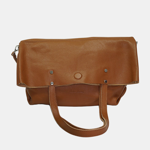 Bolso Shopper Grande de Piel para Mujer – Paulina (Marrón)