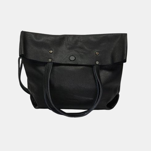 Bolso Shopper Grande de Piel para Mujer – Paulina (Negro)