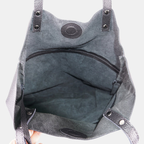 Bolso Shopper Grande de Piel para Mujer – Paulina (Negro)