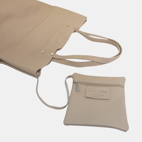 Bolso Shopper Grande de Piel para Mujer – Paulina (Nude)