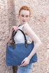 Bolso loneta para mujer | personalizable | Azul marino | Irene