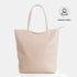 Bolso shopper para mujer de piel para personalizar nude Amy