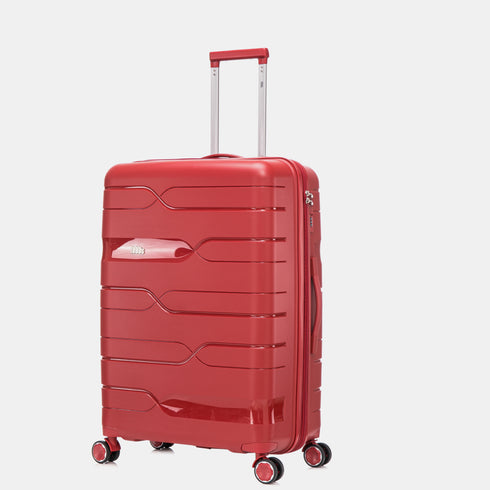 1990s Maleta Grande extensible 75cm Bass Rojo