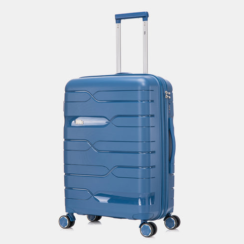 1990s Maleta Mediana extensible 65cm Bass Azul marino