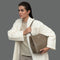 Bolso Hobo de Piel Khaki para Mujer - Leticia