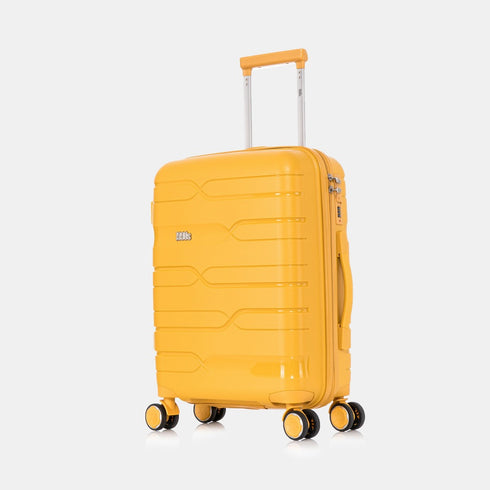 1990s Maleta Mediana extensible 65cm Bass Amarilla