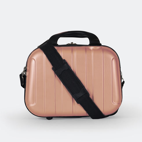 Neceser de viaje tamaño S rosa dorado Kike