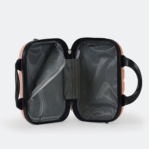 Neceser de viaje tamaño L rosa dorado Kike