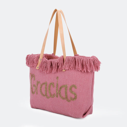 Bolso de playa de lino Gracias Tammy