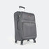 Maleta de viaje blanda extensible 56cm/66cm/76cm/86cm, 10kg/15kg/20kg/23kg, de tela poliéster Pissa Gris