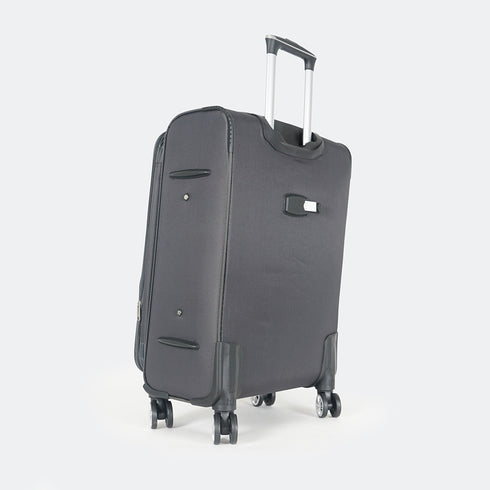 Maleta de viaje blanda extensible 56cm/66cm/76cm/86cm, 10kg/15kg/20kg/23kg, de tela poliéster Pissa Gris