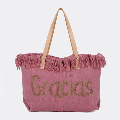 Bolso de playa de lino Gracias Tammy