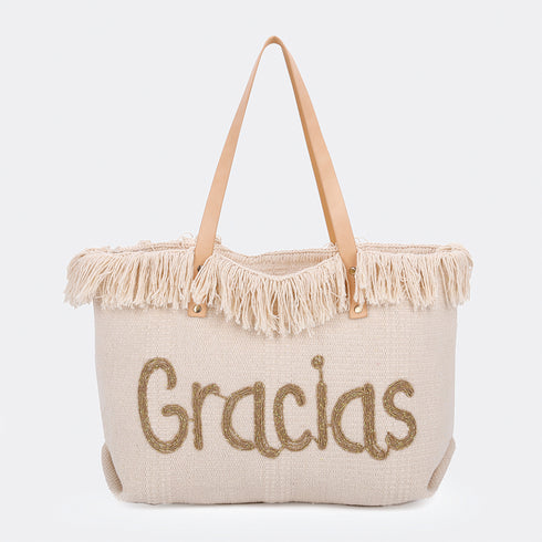 Bolso de playa de lino Gracias Tammy