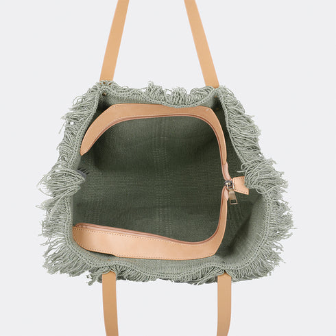 Bolso de playa de lino Hola Tammy