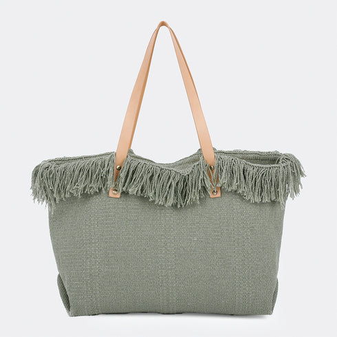 Bolso de playa de lino Hola Tammy