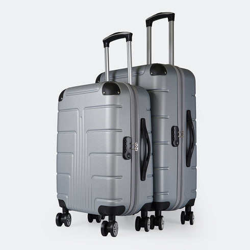 Maleta de cabina de S-15kg-55cm / M-20kg- 62cm de ABS Empire Plateado