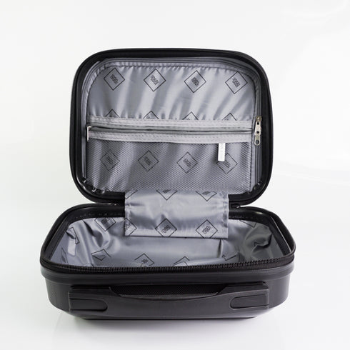 Neceser de viaje 25cm de polipropileno negro Steven