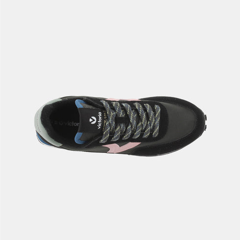 Zapatillas deportivas mujer de nylon negro Astro Victoria