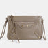 Bolso bandolera de piel khaki Tamara