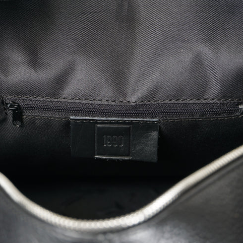 Bolso de viaje de piel con bandolera ajustable para hombre negro Rayan