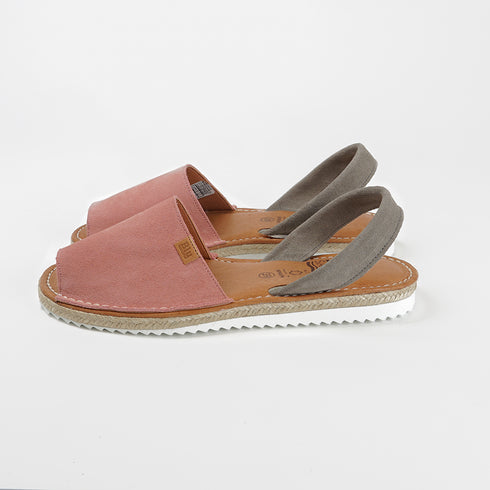 Menorquina de mujer de piel Alba (Rosa/Gris)