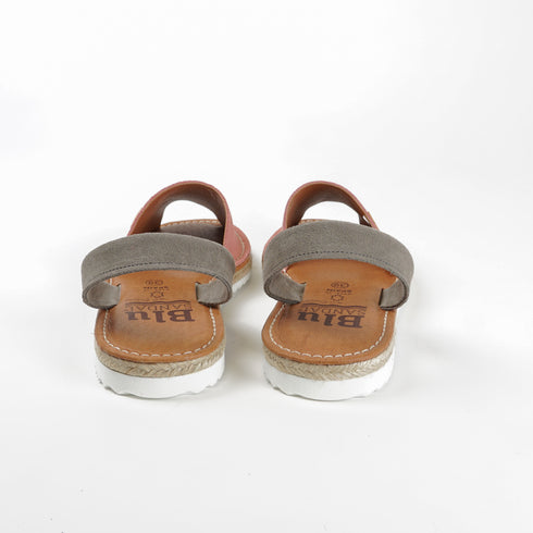 Menorquina de mujer de piel Alba (Rosa/Gris)