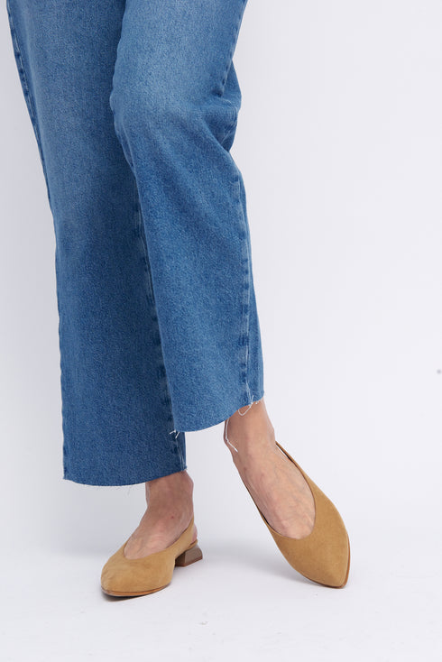 Zapatos planos de piel para mujer marrón Beatriz