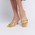 Sandalias con tiras tacón limón Penélope