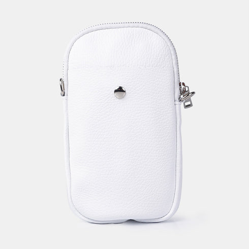 Bolsos para móvil de piel blanco Cintia