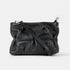 Bolso de bandolera de piel arrugada negro Cecilia S