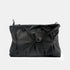 Bolso de bandolera de piel arrugada negro Cecilia M