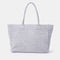 Bolso shopper de piel serraje gris Aurora