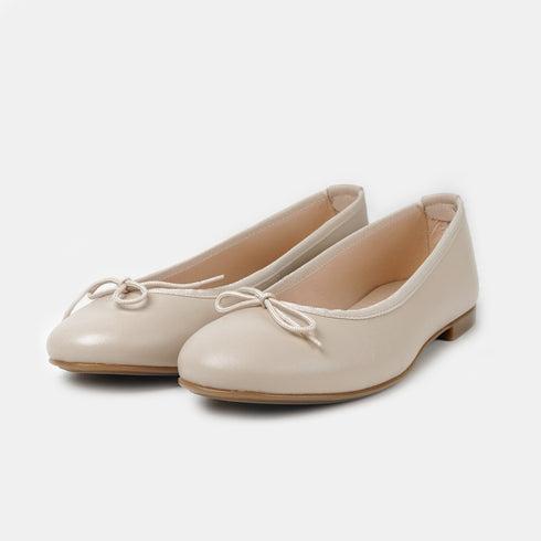 Bailarinas de piel mujer beige Lois