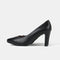 Zapatos de tacón 8cm de piel negro Tania